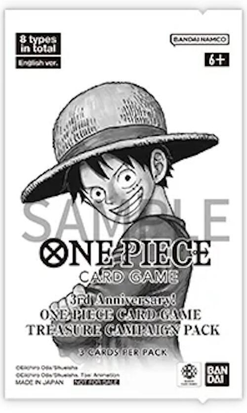 One Piece Card Game 3rd Anniversary Treasure Campaign Pack (English)