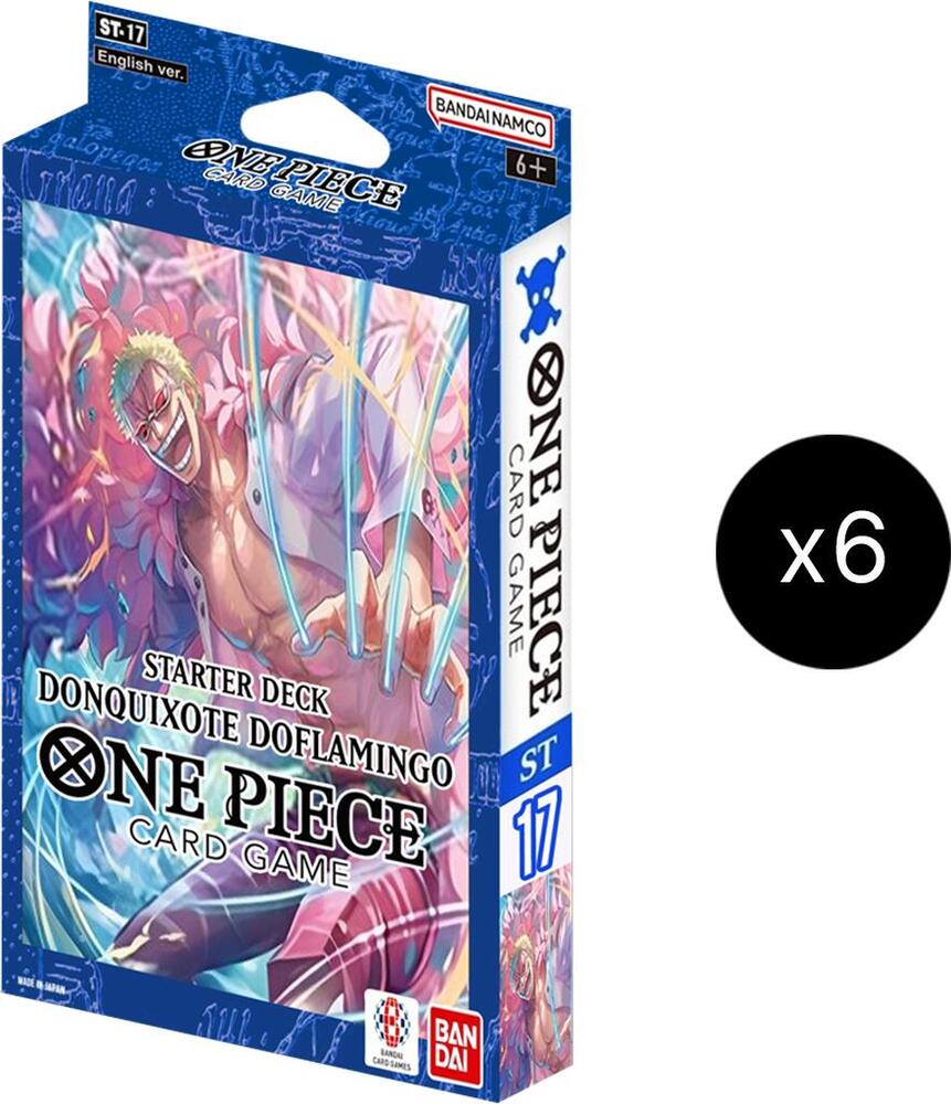 One Piece BLue Donquixote Doflamingo Starter Deck ST-17 Display