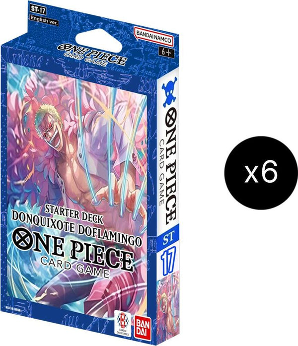 One Piece BLue Donquixote Doflamingo Starter Deck ST-17 Display