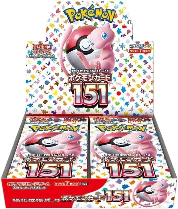 151 Booster Box with No Shrink Wrap - Japanese Language