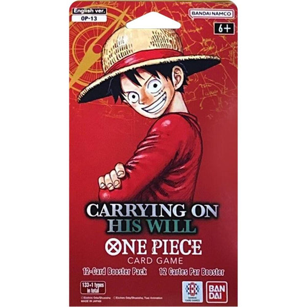 One Piece Card Game Carrying on His Will Sleeved Booster Pack (OP-13)