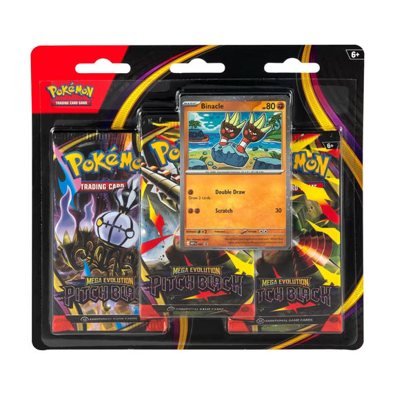 Pokémon Mega Evolutions: Pitch Black 3-Pack Blister (ME05)