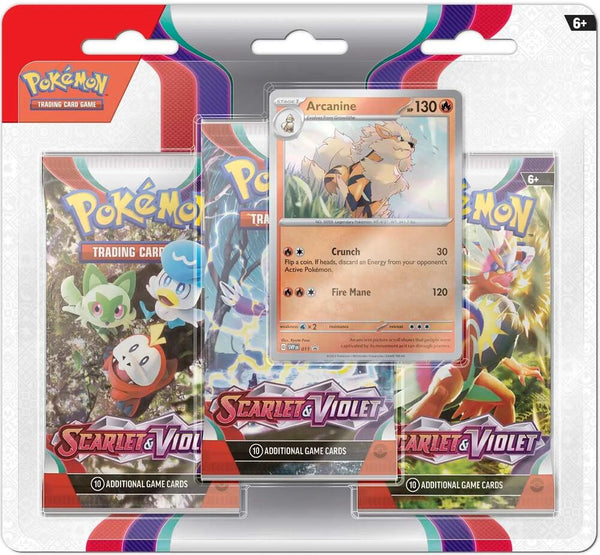 Scarlet & Violet Base - 3 Pack Blister (Random Art Variant)