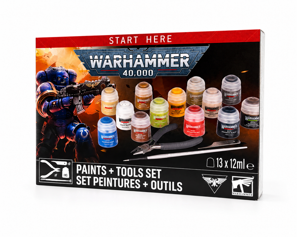 Warhammer 40K Paints + Tools Set (11th Edition)